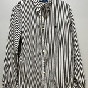 Ralph Lauren Mens XL/TG Brown Check Long Sleeve Button Shirt‎ Small Green Pony
